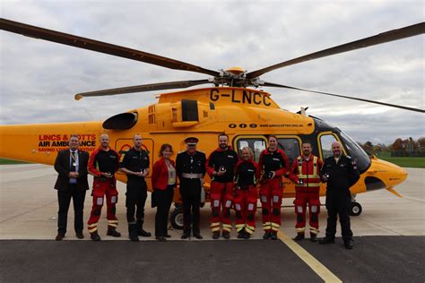 Lincs And Notts Air Ambulance Crew Awarded Queens Platinum Jubilee Medal