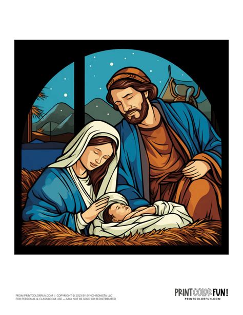 Nativity Clipart Coloring Pages Creative Ways To Bring The