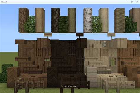 新bedrock版木材シリーズ Blog Cocricot Minecraft Textures And Objects