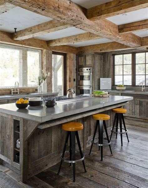 industrial-rustic-kitchen-with-wood-accents | HomeMydesign