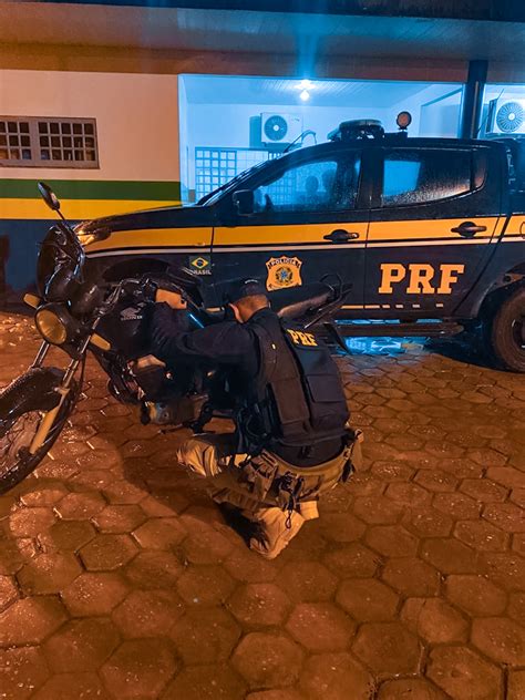 Prf Recupera Motocicleta Roubada Em Humait Pol Cia Rodovi Ria Federal