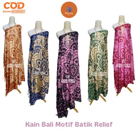 Jual Kain Bali Pantai Kain Bali Motif Batik Relief Standar Sarung