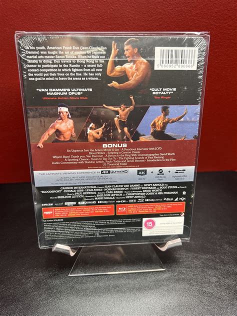 Bloodsport Steelbook K Uhd Blu Ray Booklet Sleeve Factory Sealed