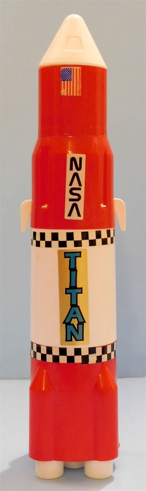 Toys And Stuff Processed Plastic NASA Titan Rocket White Capsule