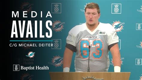 Michael Deiter Meets With The Media Miami Dolphins Youtube