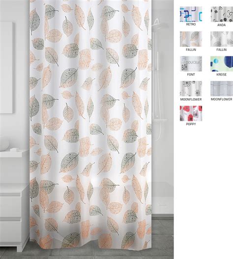 Ridder 303205 00 Shower Curtain Vinyl Approx 180X200 Cm Fallin