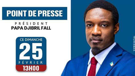 [ 🛑direct ] Urgent 🚨 Conférence De Presse Pape Djibril Fall Youtube