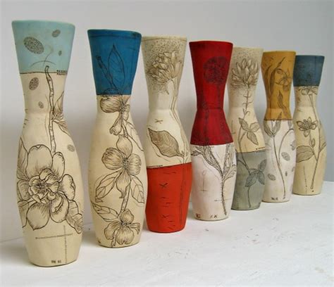 Seven Pin Vases Side A For My Upcoming Show At Warm Spri Flickr