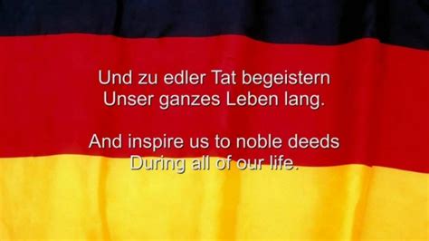 The German National Anthem Das Deutschlandlied