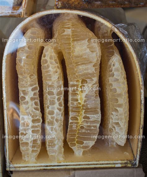 Fresh Honey In The Sealed Comb Frame