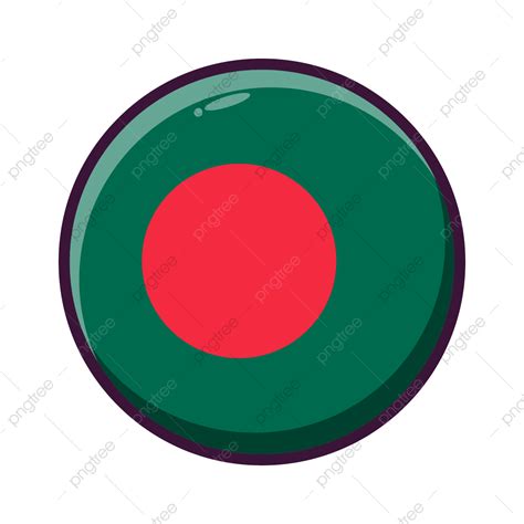 Bangladesh Flag Vector Design Images Round Country Flag Bangladesh