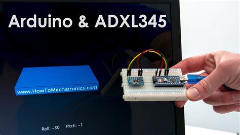 How To Track Orientation With Arduino Adxl Accelerometer Tutorial