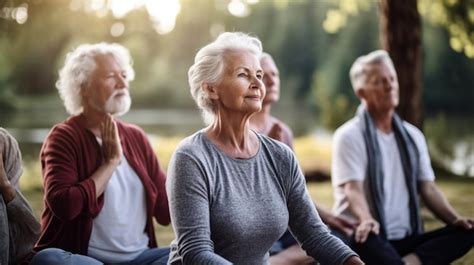 Premium Ai Image Senior Citizens Embracing Active Aging Through Exercise