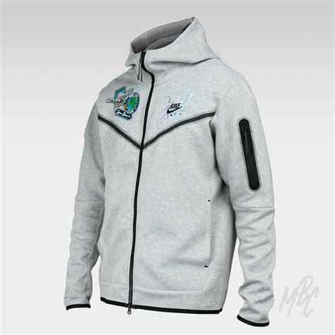 Air Club Nike Tech Fleece Zip Up Hoodie Mattb Customs