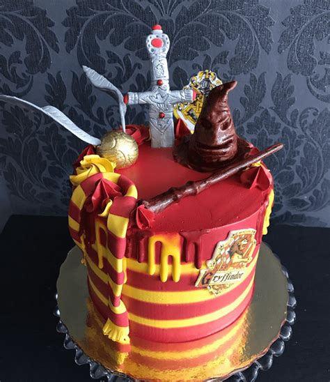 Gryffindor Birthday Cake Ideas Images Pictures