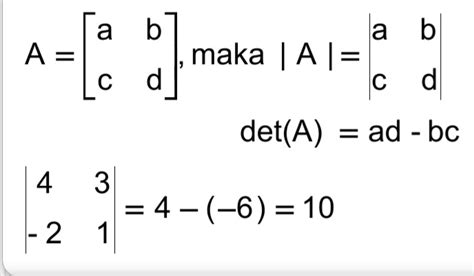 Determinan Matriks