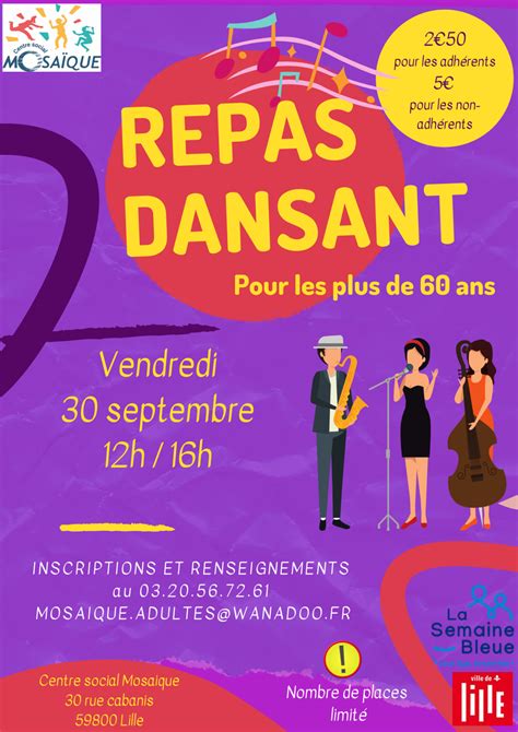 Repas Dansant Centre Social Mosaique