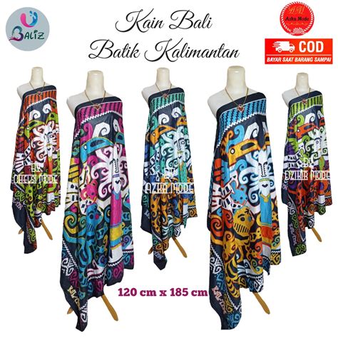 Jual Kain Pantai Kain Bali Pantai Kain Bali Motif Batik Kalimantan