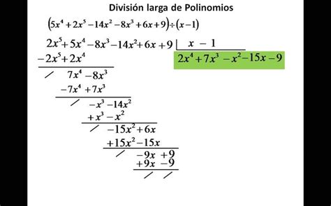 Division Entre Polinomios Polinomios Administracion Y Finanzas Divisi N