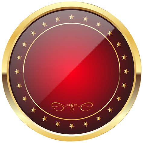 Red Gold Seal Badge Transparent Png Clip Art Clip Art Gold Clipart Images