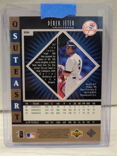 Upper Deck Collector S Choice Starquest Triple Sq Derek Jeter