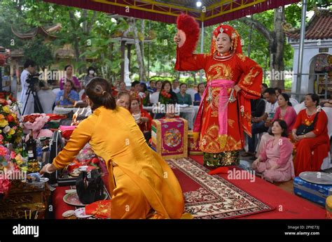 Shaman Plays The Role Of A God Performing Rituals To Transmit Messages