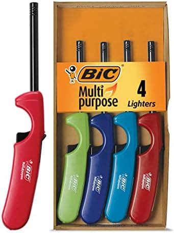 Bic Multi Purpose Classic Edition Candle Lighters Long Durable Metal