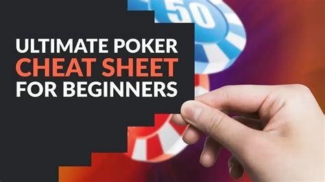 Poker Hand Cheat Sheet - onehealthnetwork.com.ph