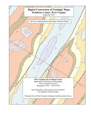 Fillable Online wvgis wvu Digital Conversion of Geologic Maps Fax Email ...