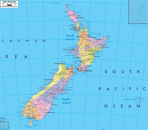 printable map   zealand outline  north south island