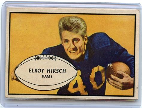 Bowman Football Elroy Hirsch Los Angeles Rams Hof Ebay