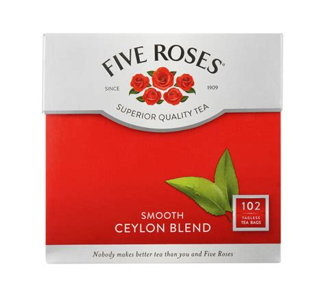 Five Roses Ceylon Blend Tagless Teabags 1 X 102 S Seamens Online