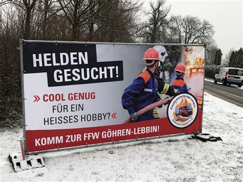 G Hren Lebbiner Wehr Wirbt Mit Besonderer Aktion Wir Sind M Ritzerwir