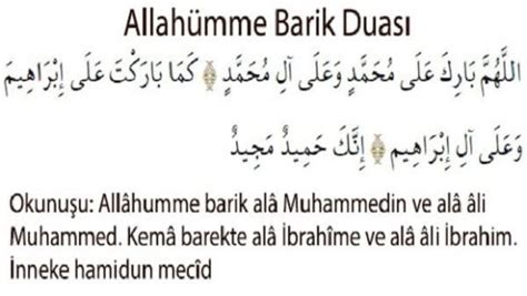 Allah Mme Barik Duas Ve Anlam Arap A Okunu U