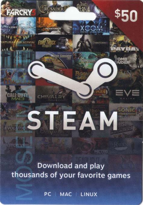STEAM WALLET GIFT CARD - $50 (USA) 💻 СКИДКИ купить ключ у ИгроShop.com ...