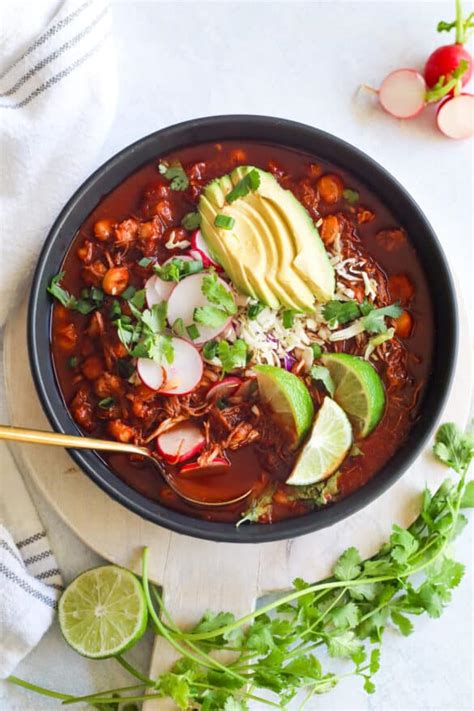 Chicken Pozole Rojo Recipe - Good Food Baddie