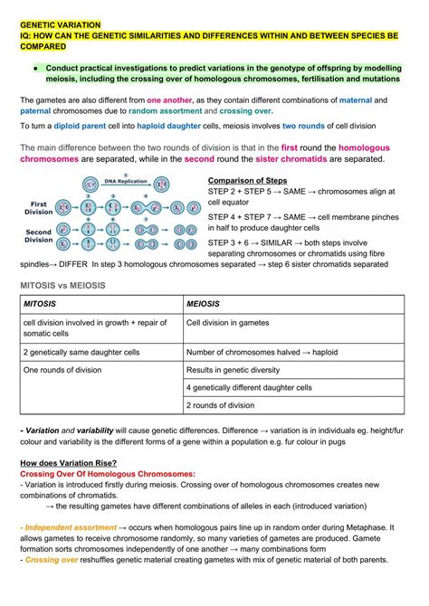 genetic variation biology definition simple