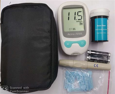 ACCU-Test Blood Glucose Monitor with 10 strip - BMA Bazar