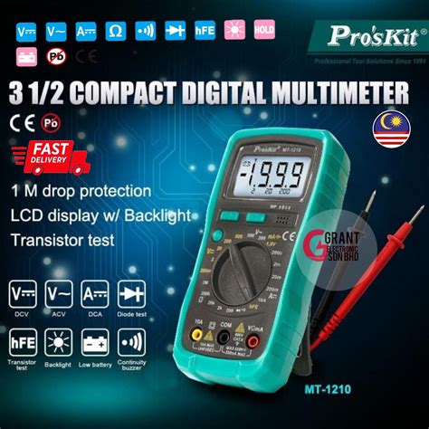 Pro skit MT 1210 3½ Compact Digital Multimeter Proskit MT1210 Free