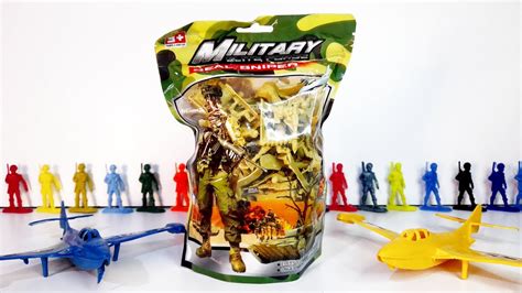 Juguetes militares Bolsa de soldaditos de plástico Unboxing y review