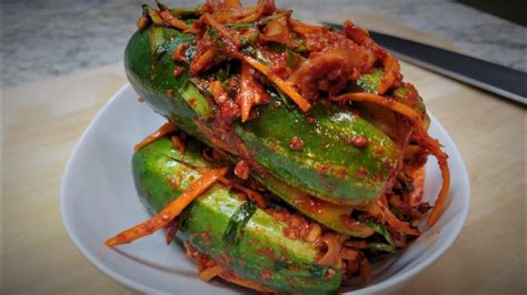 Oi Sobagi 오이소박이 Spicy Stuffed Cucumber Kimchi Banchan Recipes