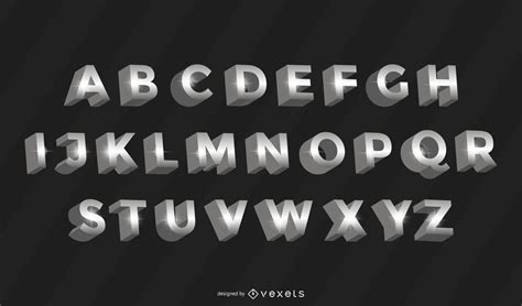 Descarga Vector De Letras Del Alfabeto Conjunto Geom Trico D