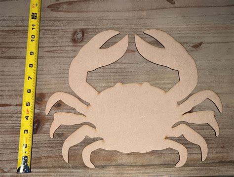 Jumbo Crab Laser Cut Outs Beach Craft Supplies Etsy