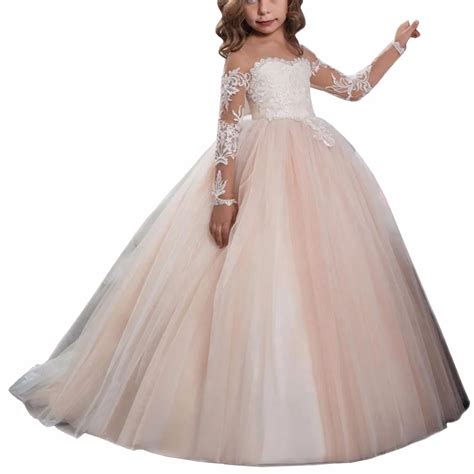 Zyllgf Robe Petite Fille D Honneur Mariage Robe De Bal Filles Robes