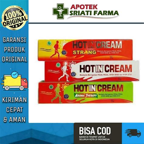 Jual Hot In Cream Tube Isi Gram All Varian Shopee Indonesia