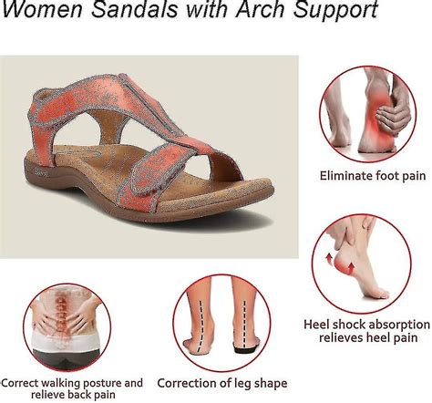 Women's Comfortable Orthopedic Sandals, Orthopedic Sandals, Flat Beach Casual Sandals | Fruugo AU