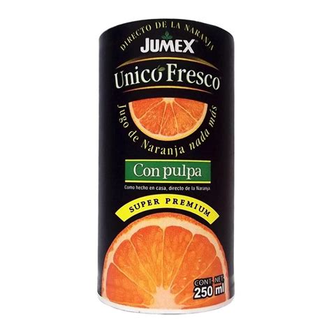 Jugo De Naranja Jumex Unico Fresco Con Pulpa Ml Walmart