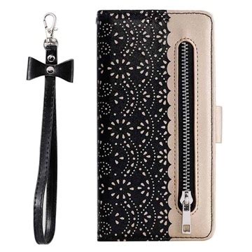 Lace Pattern Samsung Galaxy A S Wallet Case With Stand Feature