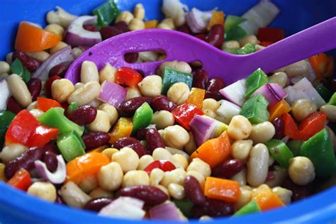 Easy Bean Salad Homemade Bean Salad Recipe Jenny Can Cook