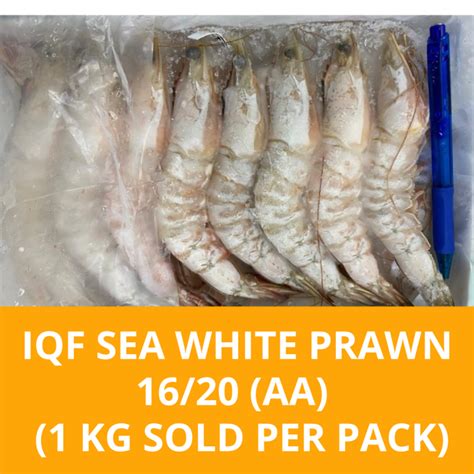 Iqf Sea White Prawn 16 20 Aa 1kg Pack Sold Per Pack Lazada